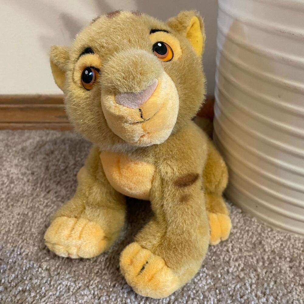 Disney Vintage Lion King Simba Plush Stuffed Animal Cub
